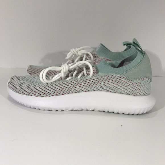 Adidas Tubular Shadow PK White/Ash Green/Scarlet - Picture 3 of 5